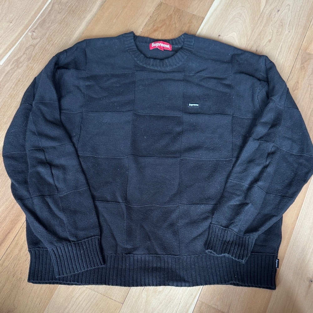 Supreme Black Crewneck Sweater